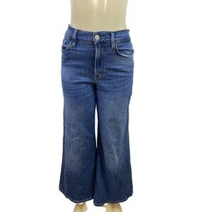 Frame Womens Easy Wide Flare Blue Denim Jeans Sz 30